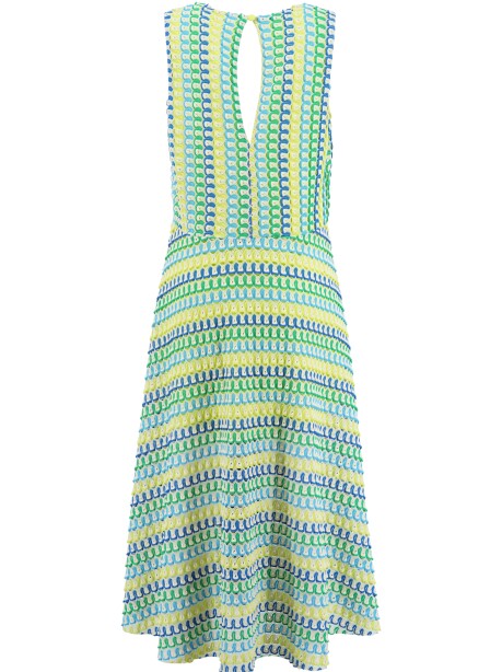 Multicolor cotton knit dress - 2