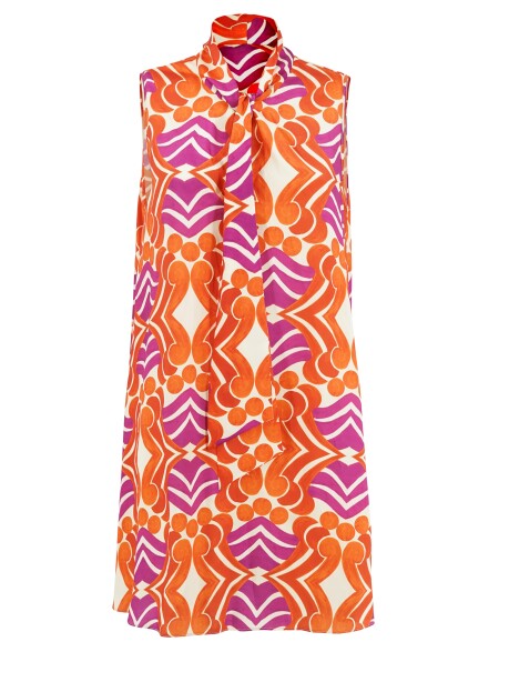 Sleeveless printed dress - 1