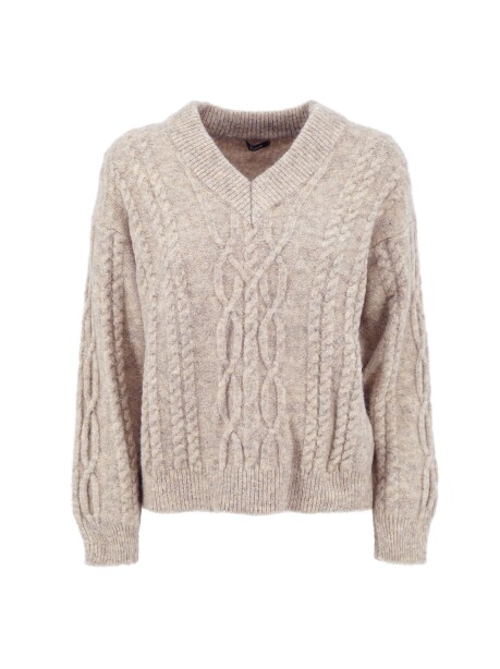 Pullover con trecce - 1