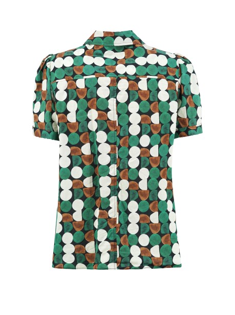 Micro polka dot patterned cotton shirt - 2