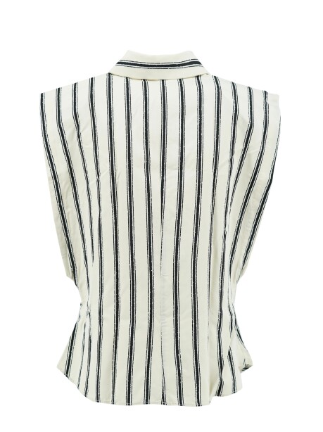 Striped armhole shirt - 2