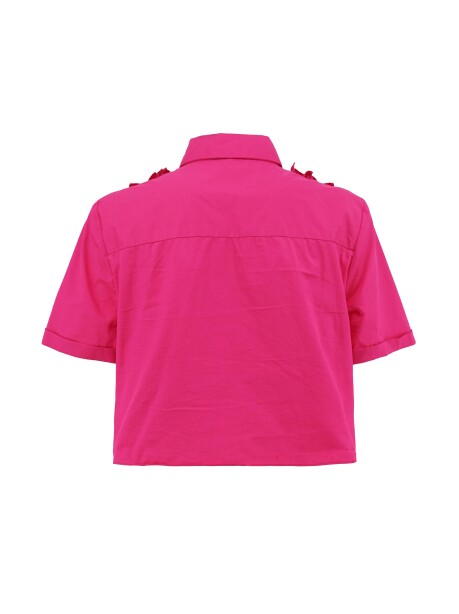 Short-sleeved crop shirt - 2