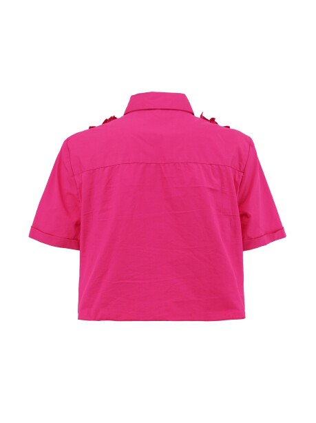 Short-sleeved crop shirt - 2