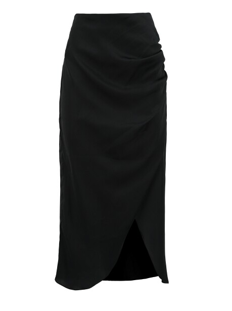 Crossed wrap midi skirt - 1