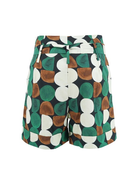 Macro polka dot cotton shorts - 2