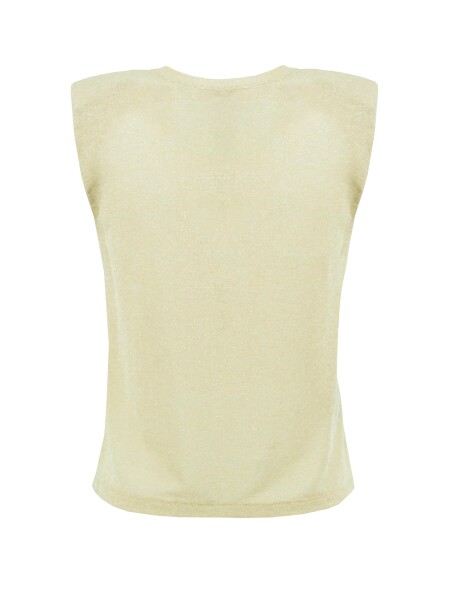 Top smanicato in maglia lurex - 2