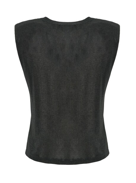 Top smanicato in maglia lurex - 2