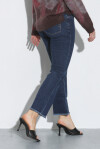 Jeans trombetta in denim stretch - 3