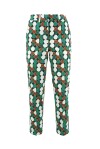 Micro polka dot patterned cotton trousers - 1