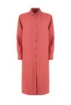 Vestito chemisier in lino con spacchi - 1