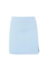 Fluid miniskirt with slit - 1