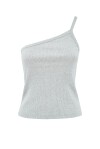 Ribbed one-shoulder top - 1