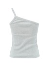 Ribbed one-shoulder top - 2