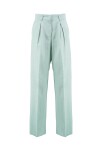 Trousers with pleats in linen - 1