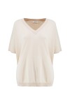 Blusa scollo a V in cotone - 1