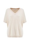 V-neck cotton blouse - 1