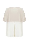 Blusa scollo a V in cotone - 2