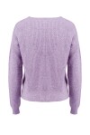 Crewneck worked in corncob stitch - 2