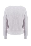 Crewneck worked in corncob stitch - 2