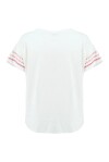 T-shirt in cotone con ricamo - 2