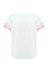 T-shirt in cotone con ricamo - 2