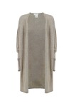 Open cardigan in cotton and cashmere blend - 1