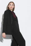 Blazer con revers in raso - 2