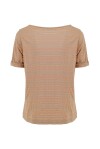 Maglia scollo a barca a righe - 2