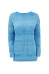 Maxi sweater in alpaca and mohair blend - 1
