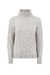 Maglione con trecce in misto yack - 1