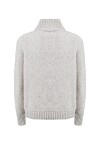 Maglione con trecce in misto yack - 2