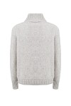 Maglione con trecce in misto yack - 2