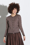 Cardigan a fantasia geometrica - 4