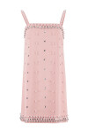 Mini dress with jewel applications - 1