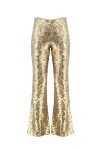 Pantaloni a zampa full paillettes - 1