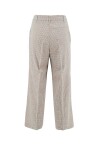 Pantaloni fantasia check modello crop - 2