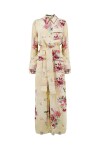 Long shirt dress with flowers - 1