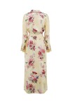 Long shirt dress with flowers - 2