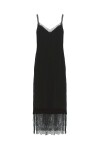 Vestito sottoveste in velluto e pizzo - 1