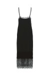 Slip dress in velvet and lace - 2