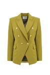 Six-button military model blazer - 1