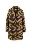 Geometric patterned coat - 1