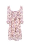 Short floral print dress - 2