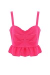 Crop top with rouches - 1
