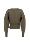 Solid color crewneck sweater - 2