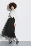 Vestito due pezzi in maglia e gonna in tulle - 3