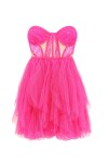 Vestito corto in tulle - 1