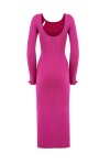 Maxi dress in maglia con cut out - 2