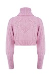Maglia crop con cut out a forma di cuore - 2