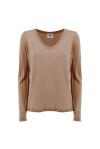 V-neck sweater in pure merino wool - 1